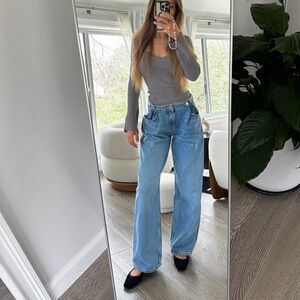 Zara Loose Fit Wide Leg Jean Z1975